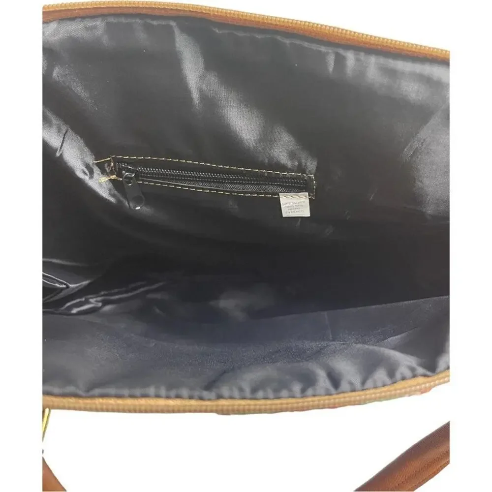 Brown Cream LargeTote Bag